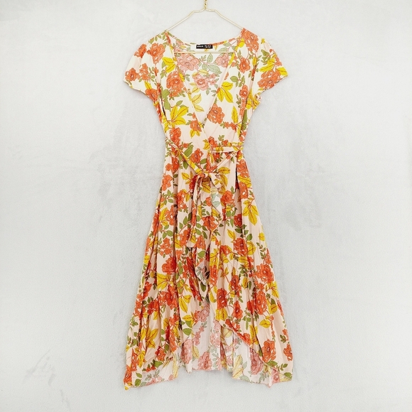 Old Navy and Shein Floral Print Summer Midi Dresses - Bundle of Two P1095 - Picture 2 of 15